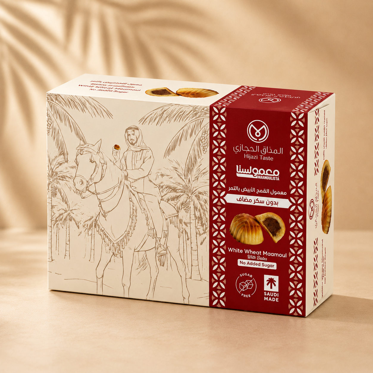 White Wheat Maamoul with Dates – No Added Sugar | 500g
